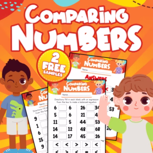 FREE Comparing Numbers First Grade Worksheets - Greater Than, Less Than, Equal