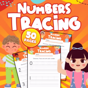Number Tracing & Writing Practice: Number Recognition (0-99) - 50 Pages