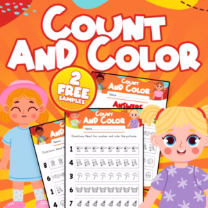 FREE Count and Color Activity Pages: Math for Preschool & Kindergarten