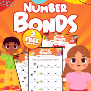 FREE Number Bonds Math: Visual Worksheets for Addition & Subtraction