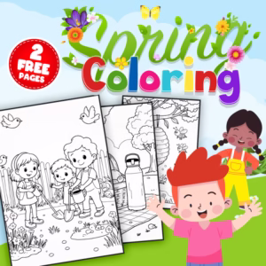 FREE Spring Coloring Pages | 2 Fun & Engaging Printable Sheets