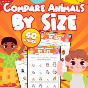 Compare Animals By Size Worksheet Activity | 40 Pages | Preschool & Kindergarten