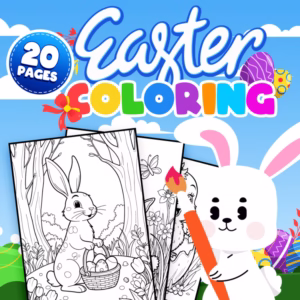 Easter Coloring Pages | Fun Printable Easter Bunny & Egg Coloring Book