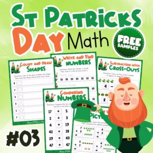 FREE St. Patrick's Day Math Activities V3: Addition, Subtraction, Shapes & More!
