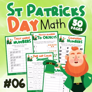 St. Patrick's Day Math Activities V6: Numbers & Shapes Activity
