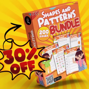 Shapes & Patterns Activities - Math Worksheets Bundle - 200 Pages