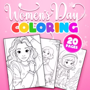 Women's Day Coloring Book: 20 Fun Pages for Kids to Celebrate!