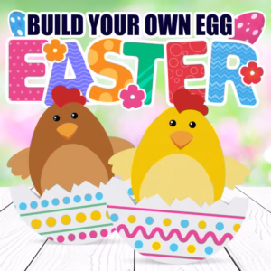 Easter Chick in Broken Egg Craft - Printable Cut, Paste, and Color Activity