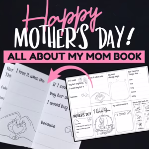 Mother's Day Craft  |  All About My Mom Book  |  Mothers Day Questionaire