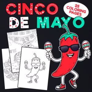 Cinco de Mayo Activities - 24 Printable Coloring Pages for Kids