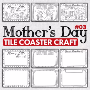 Printable Mother’s Day Card & Tile Craft – DIY Keepsake for Kids