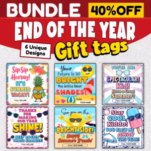 Sunglasses End-of-Year & Summer Gift Tag BUNDLE