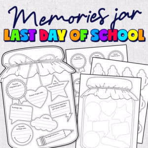 Memory Jar Craft | Last Day of School Activity | End of the Year Memory Book