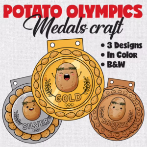 Potato Olympics Medal Craft – Gold, Silver, Bronze Awards