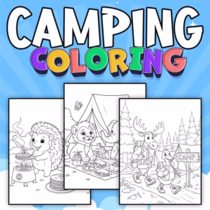 Animals Camping Coloring Pages | Printable Woodland & Summer Camp Activity Pack