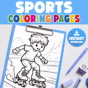Sports Coloring Pages | Kids Coloring Sheets | Sports Activity