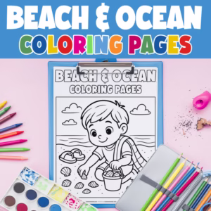 Beach & Ocean Coloring Pages | Sea Life Coloring Book | Summer Worksheets