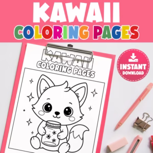Kawaii Coloring Pages | Cute & Cozy Printable Designs