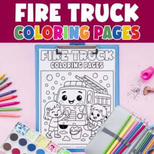 Fire Truck Coloring Pages | Firefighter, Theme | Preschool, Toddler Activity
