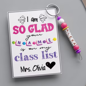I Am So Glad Your Name Is on My Class List Back to School Gift Tags, EDITABLE