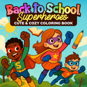 Back to School Superstars Coloring Pages | Superhero Themed First Day Activities