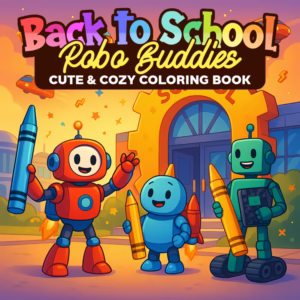 Back to School Robo Buddies Coloring Pages | Robot-Themed First Day Activities