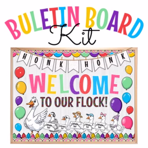 Goose Class Pet - Silly Goose Bulletin Board Bundle, Porch Goose Classroom Decor
