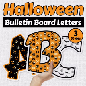 Halloween Bulletin Board Letters & Numbers - Fall Classroom Door Decor Ideas