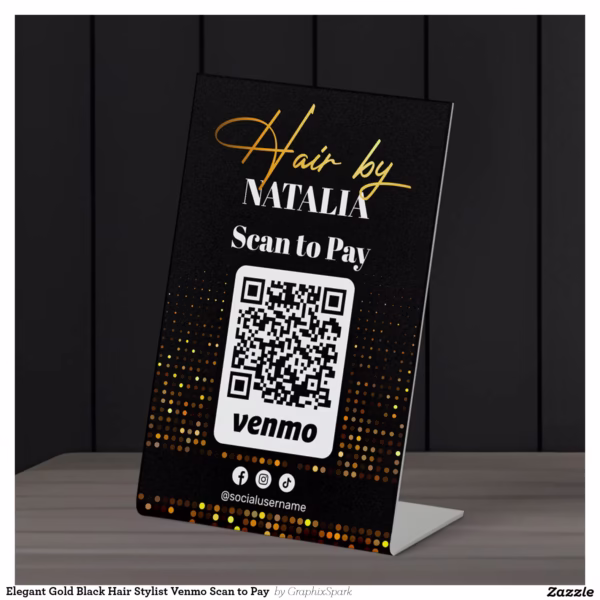 elegant_gold_black_hair_stylist_venmo_scan_to_pay_pedestal_sign-r_z7s2xw_1500.webp