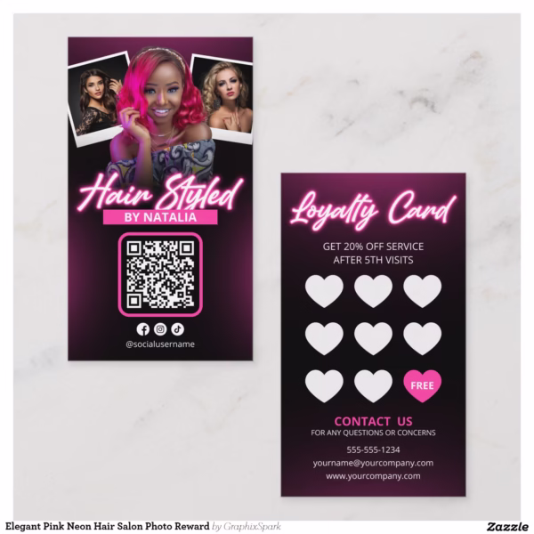 elegant_pink_neon_hair_salon_photo_reward_loyalty_card-re063fd3264c549f5b400f2aa4ba2d5a4_tcvcr_1500.jpg