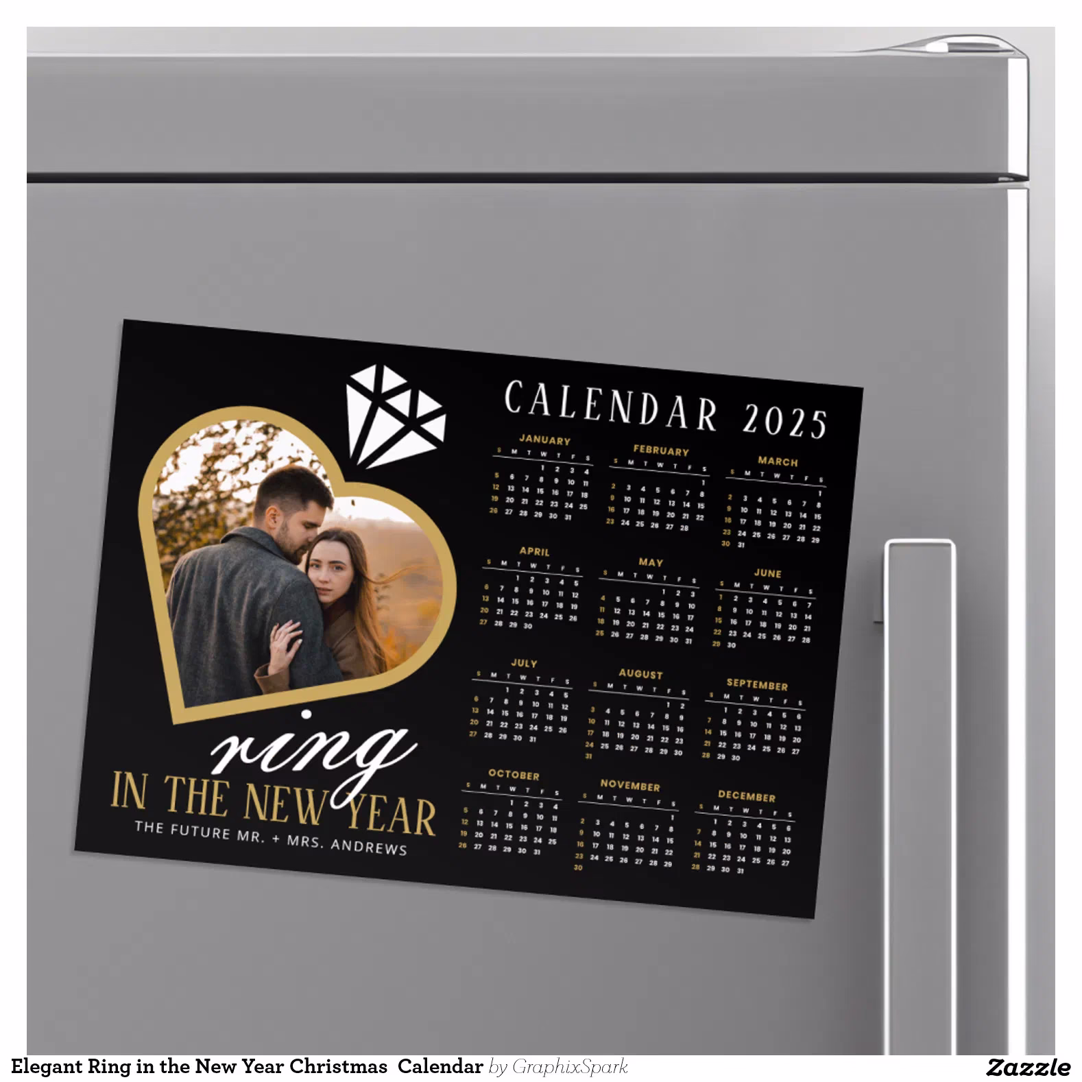 Elegant Ring in the New Year Christmas  Calendar