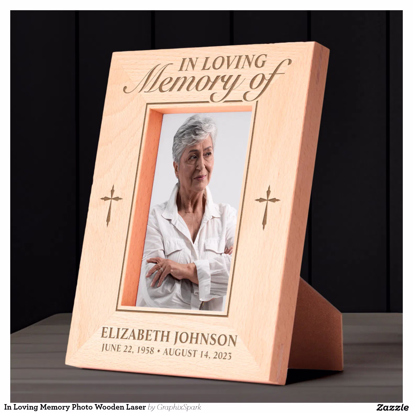 In Loving Memory Photo Wooden Laser Engraved Frames