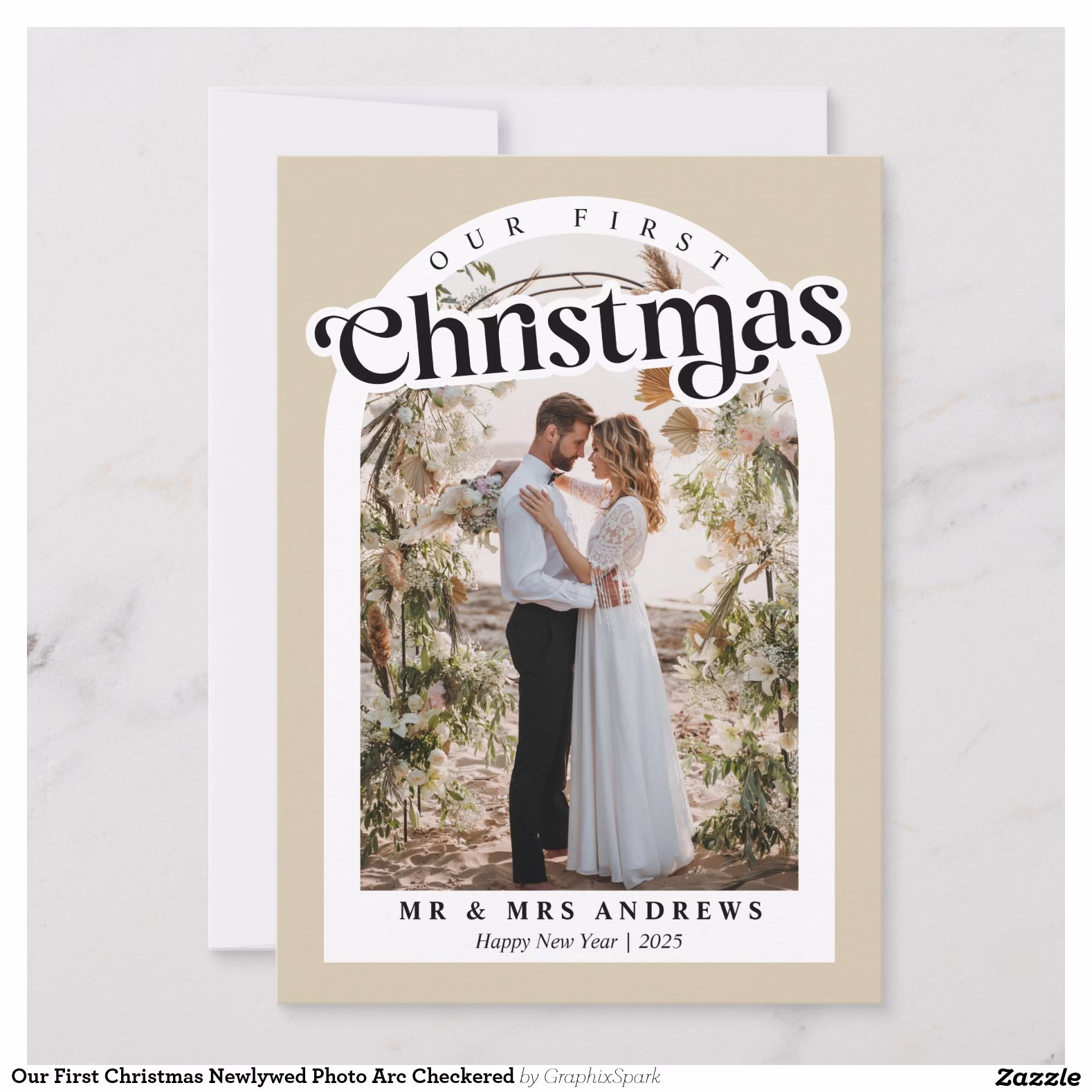 our_first_christmas_newlywed_photo_arc_checkered_holiday_card-rd435e6090ac44fd5956473016d587a0a_tcvt0_1500.jpg