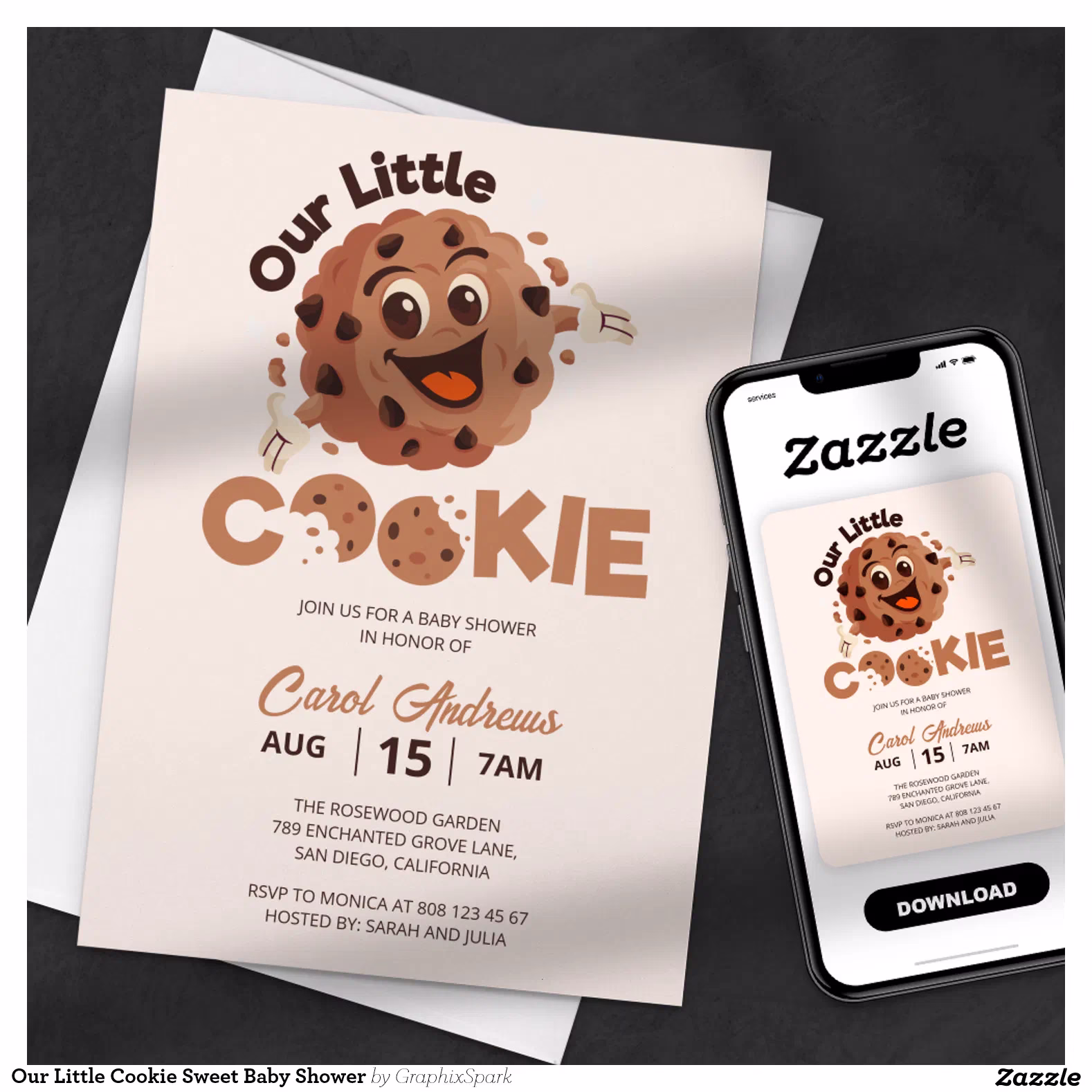 Our Little Cookie Sweet Baby Shower Invitation