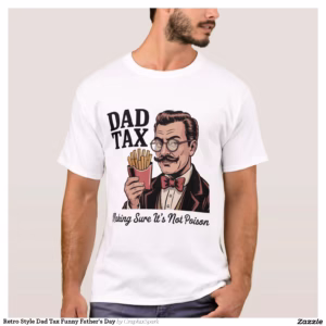 Retro Style Dad Tax Funny Father's Day T-Shirt