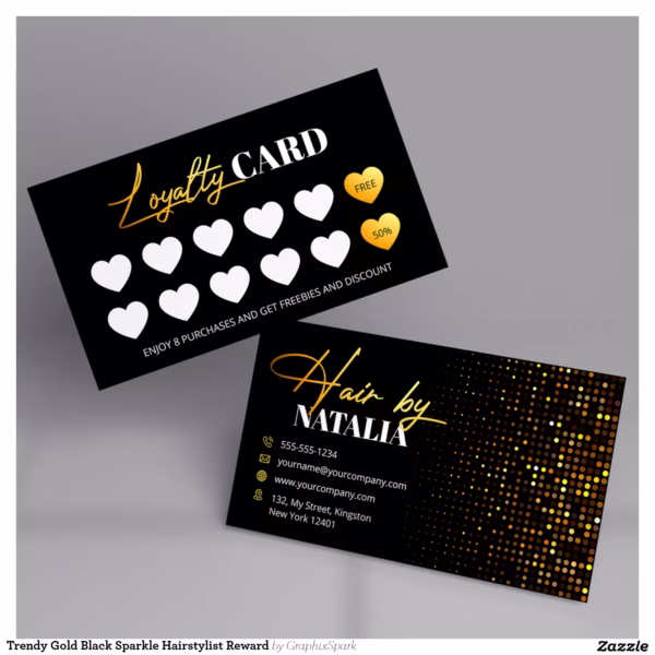 trendy_gold_black_sparkle_hairstylist_reward_loyalty_card-r_z7sabu_1500.webp