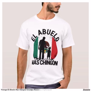Vintage El Abuelo Mas Chingon Grandpa Mexico T-Shirt