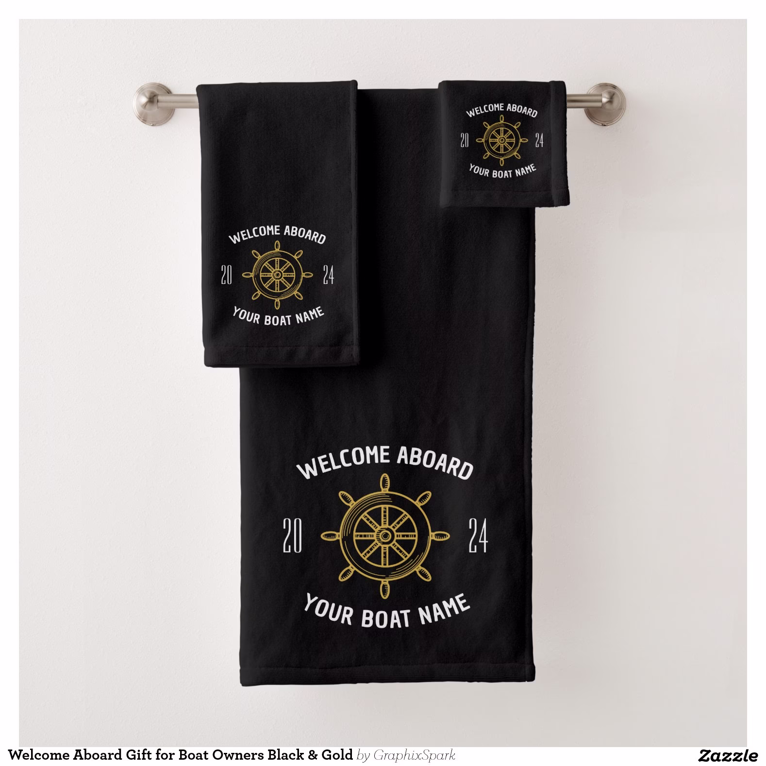 welcome_aboard_gift_for_boat_owners_black_gold_bath_towel_set-r6fe05e81e5374777b7be986862e64089_ezaga_1500.jpg