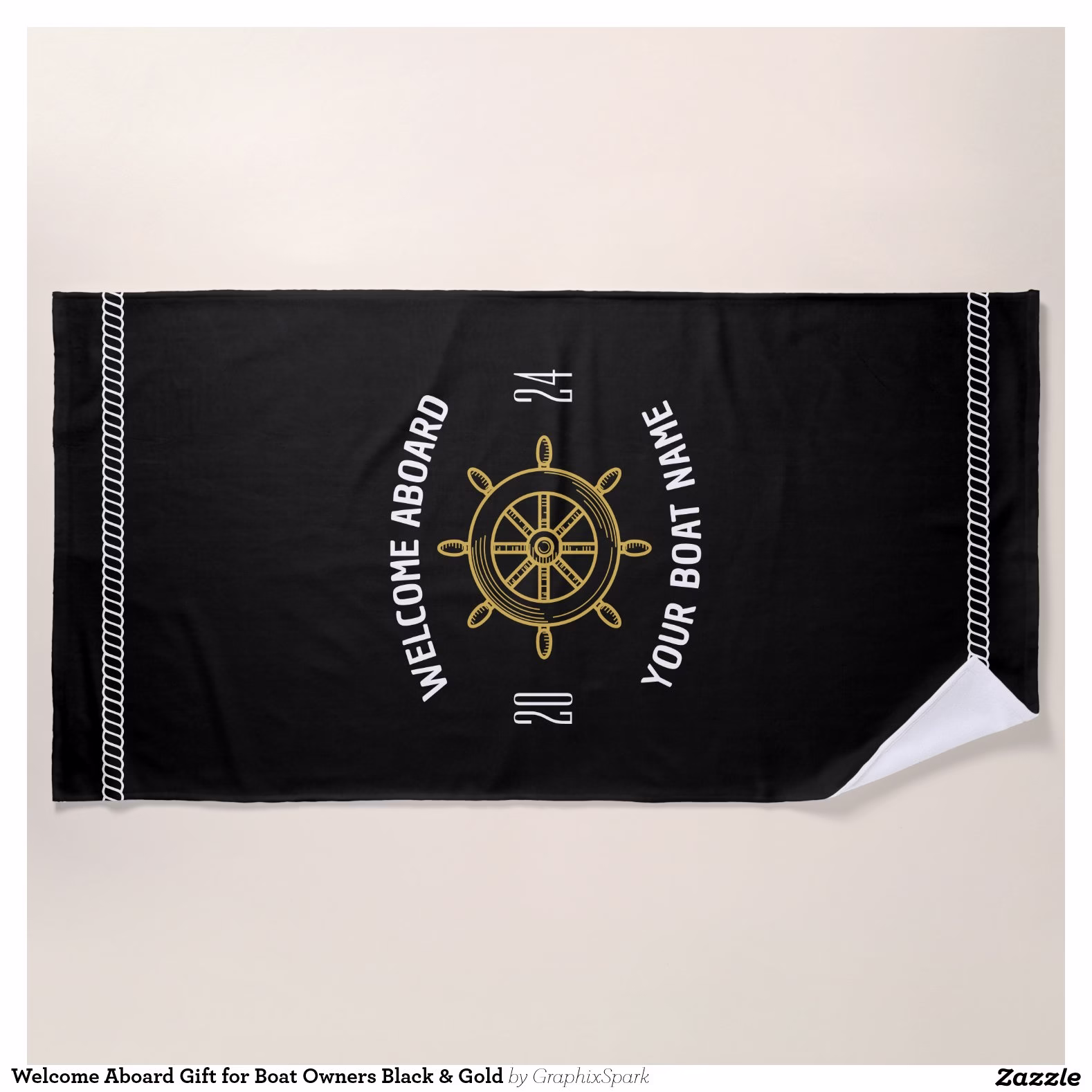 welcome_aboard_gift_for_boat_owners_black_gold_beach_towel-rf22b1db54db64854a73a81c37424c573_eapi5_1500.jpg