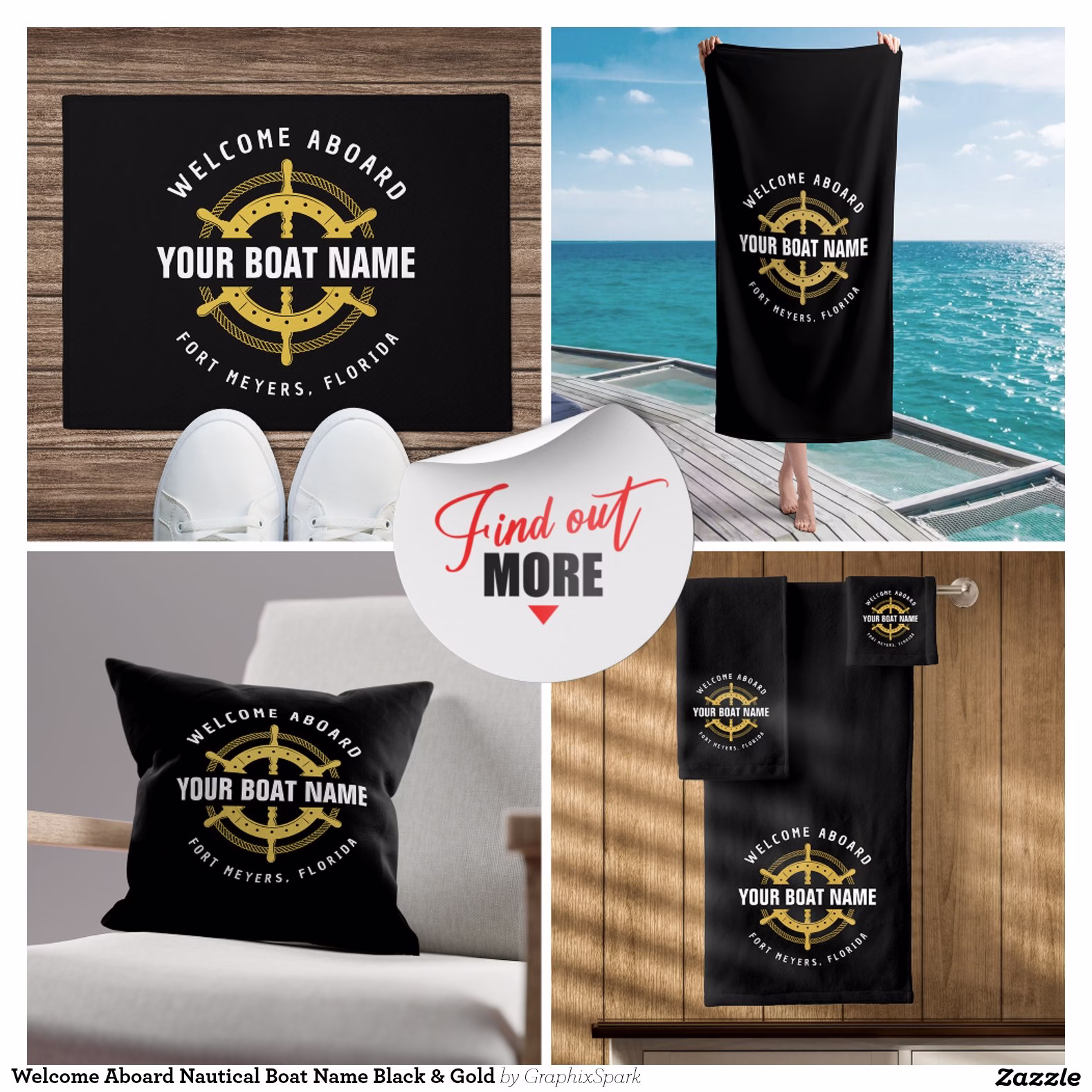 welcome_aboard_nautical_boat_name_black_gold_beach_towel-r_imotse_1500.jpg